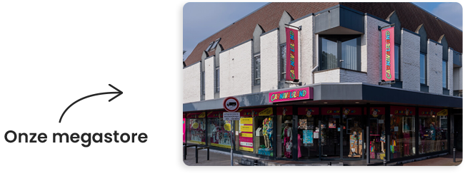 De megastore van Carnavalsland
