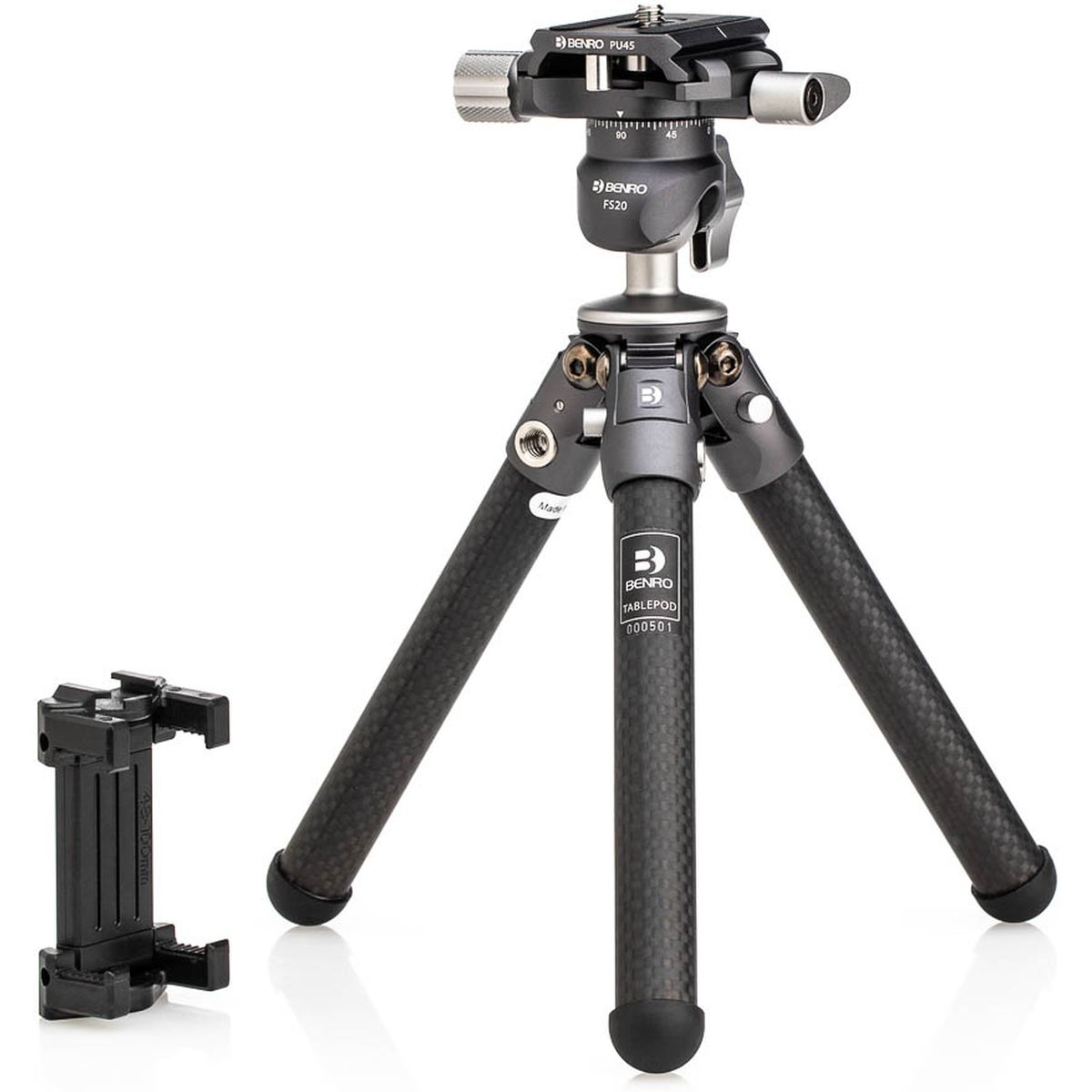 Benro TABLEPODKIT tripod Smartphone-/digitale camera 3 poot/poten Zwart