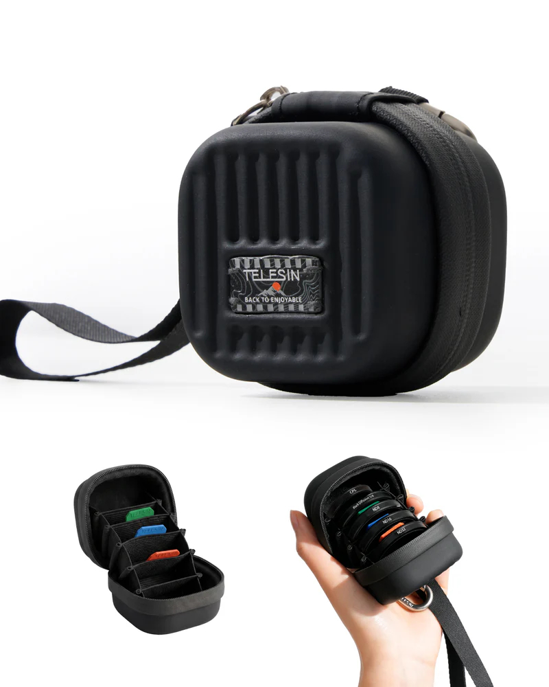 Telesin Lens Filter Case For DJI Osmo Action 6 - Black
