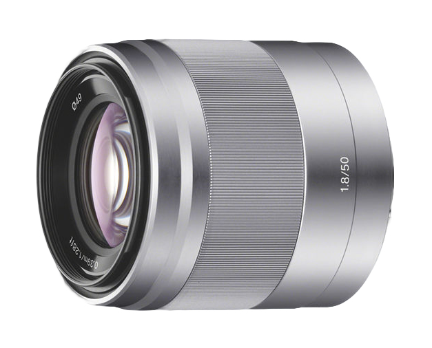 Sony SEL 50mm/F1.8 zilver voor APS-C