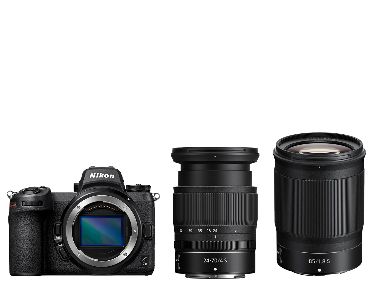 Nikon Z7II Lens Kit (w/24-70 f4 S)+NIKKOR Z 85mm f/1.8 S