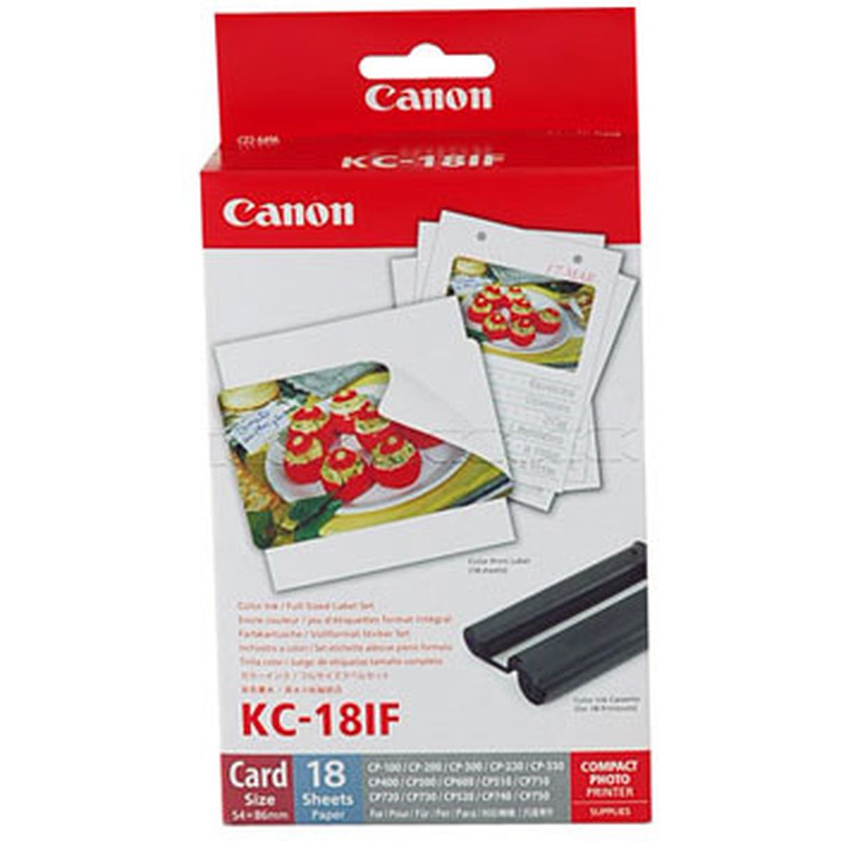 Canon KC-18IF photo sticker inktjet 54x86mm 18 sheet