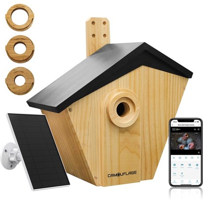 Camouflage EZ Birdbox volgelnest met ingbouwde AI Camera