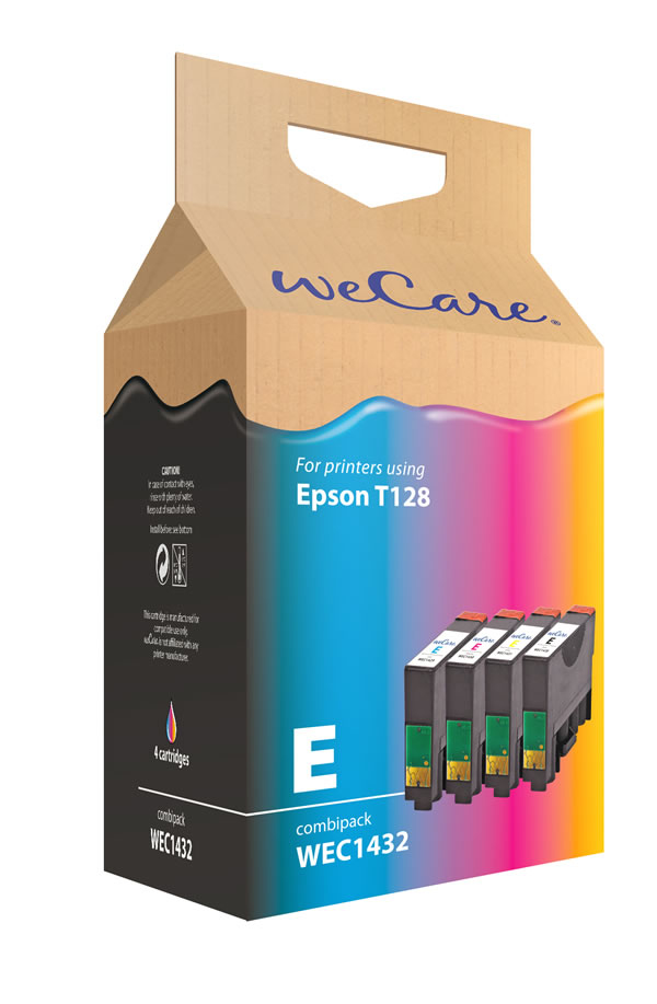 weCare Epson T1285 4-pack BK/C/M/Y