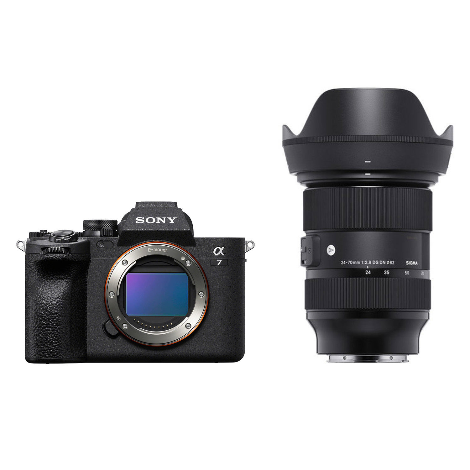 Sony A7 Mark IV body Zwart + Sigma 24-70mm F2.8 DG DN (A) Sony FE mount