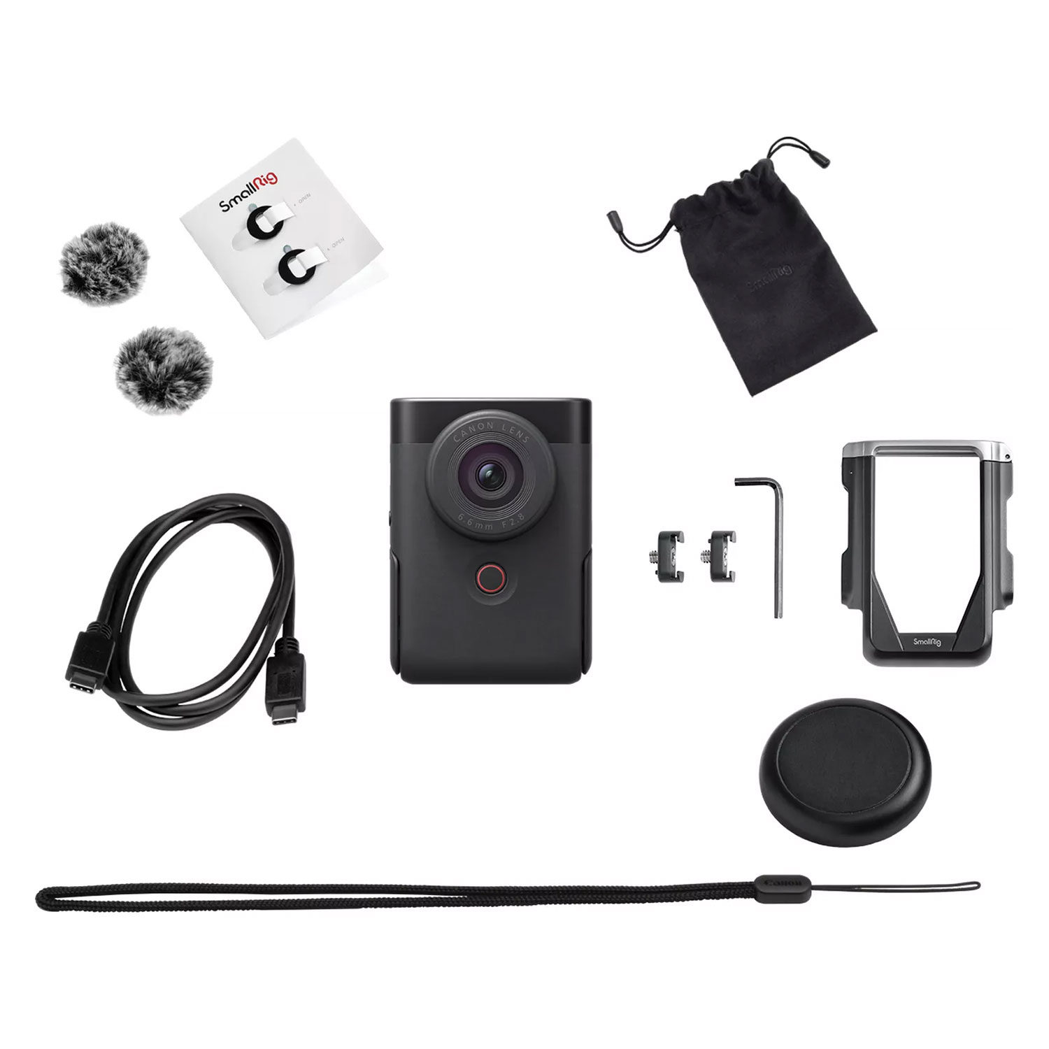 Canon Powershot V10 Black Advanced Vlogging Kit
