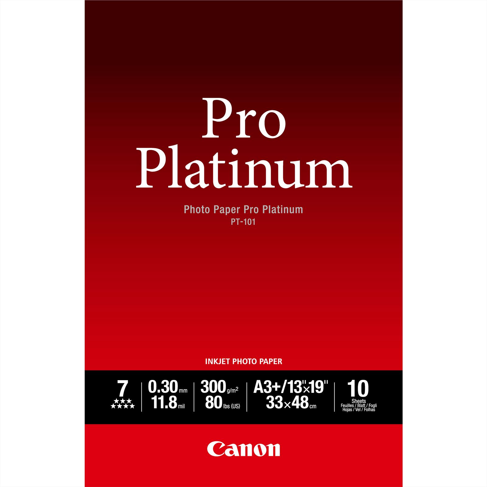 Canon PT-101 A 3+, 10 vel Photo Paper Pro Platinum   300 g
