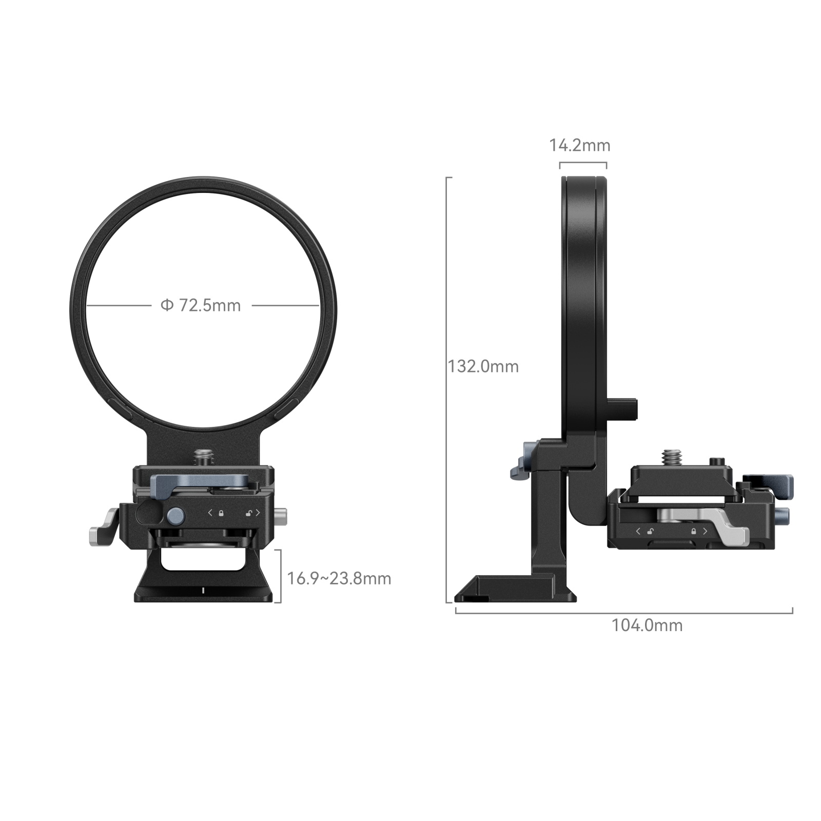 SmallRig 4306 Rotatable Horizontal-To-Vertical Mount Plat...
