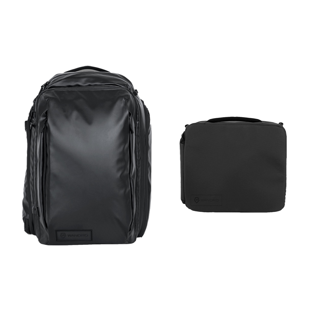 Wandrd Transit 35l Travel Backpack Black Essential Bundle afbeelding