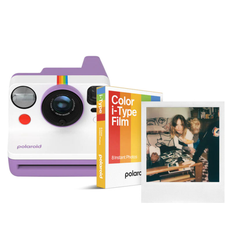 Polaroid Now Gen 3 Purple + Colour Film Bundle (8 Photos)