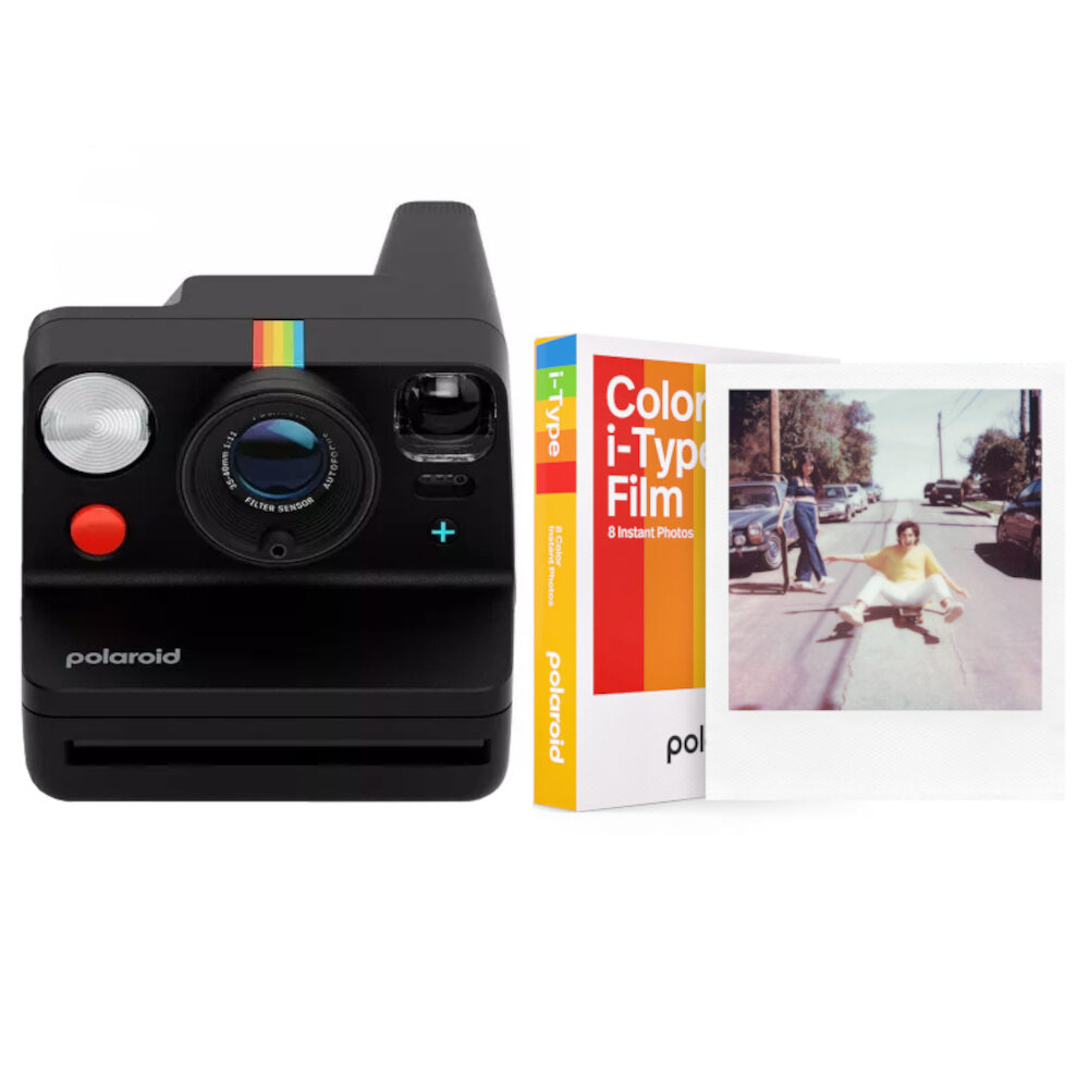 Polaroid Now+ Gen 3 Black + Colour Film Bundle (8 Photos)