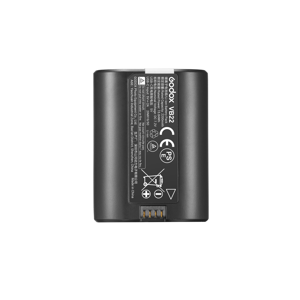 Godox VB 22 Accu voor V480 en Godox V1 Mid TTL Li ION