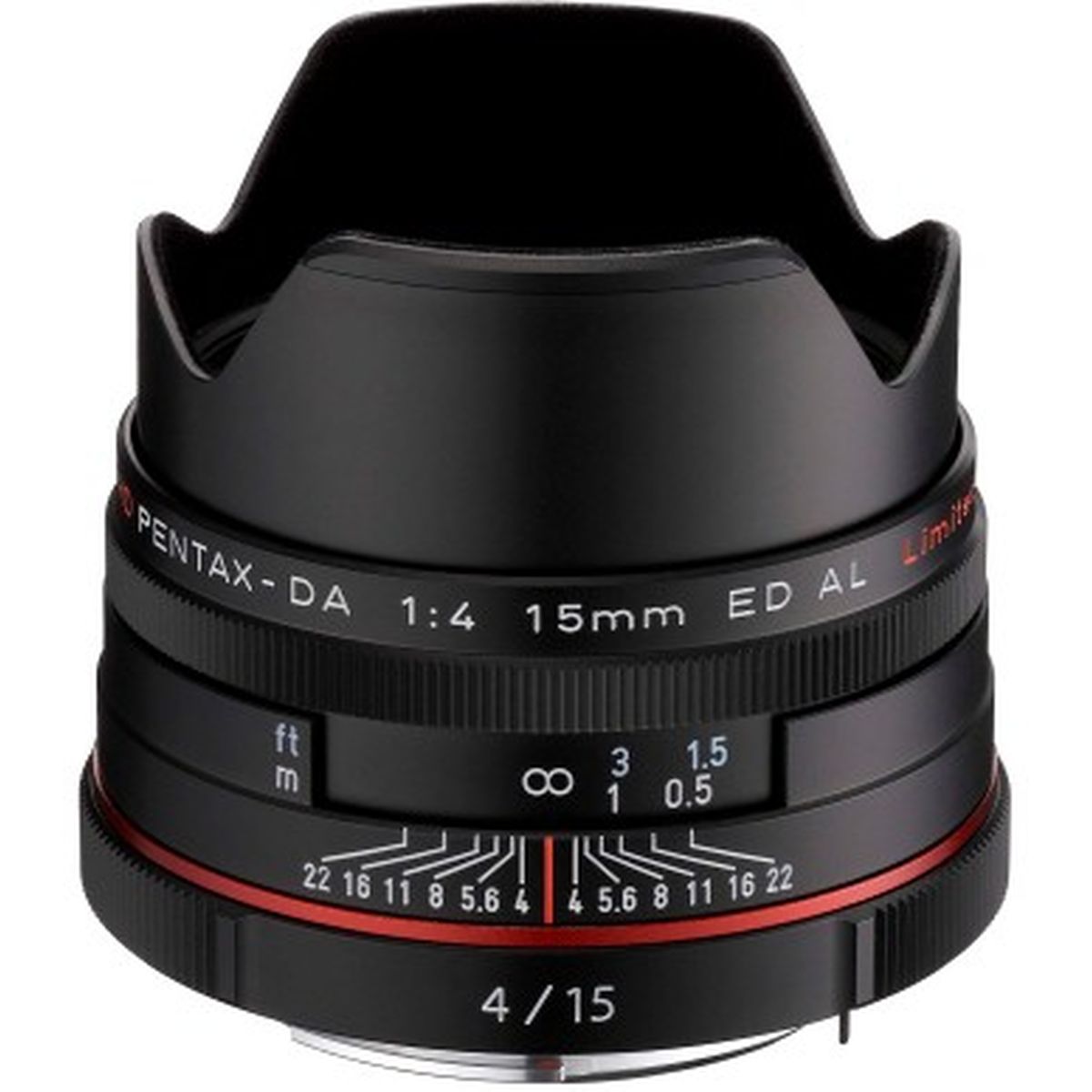 Pentax HD DA 15mm/F4 AL Zwart