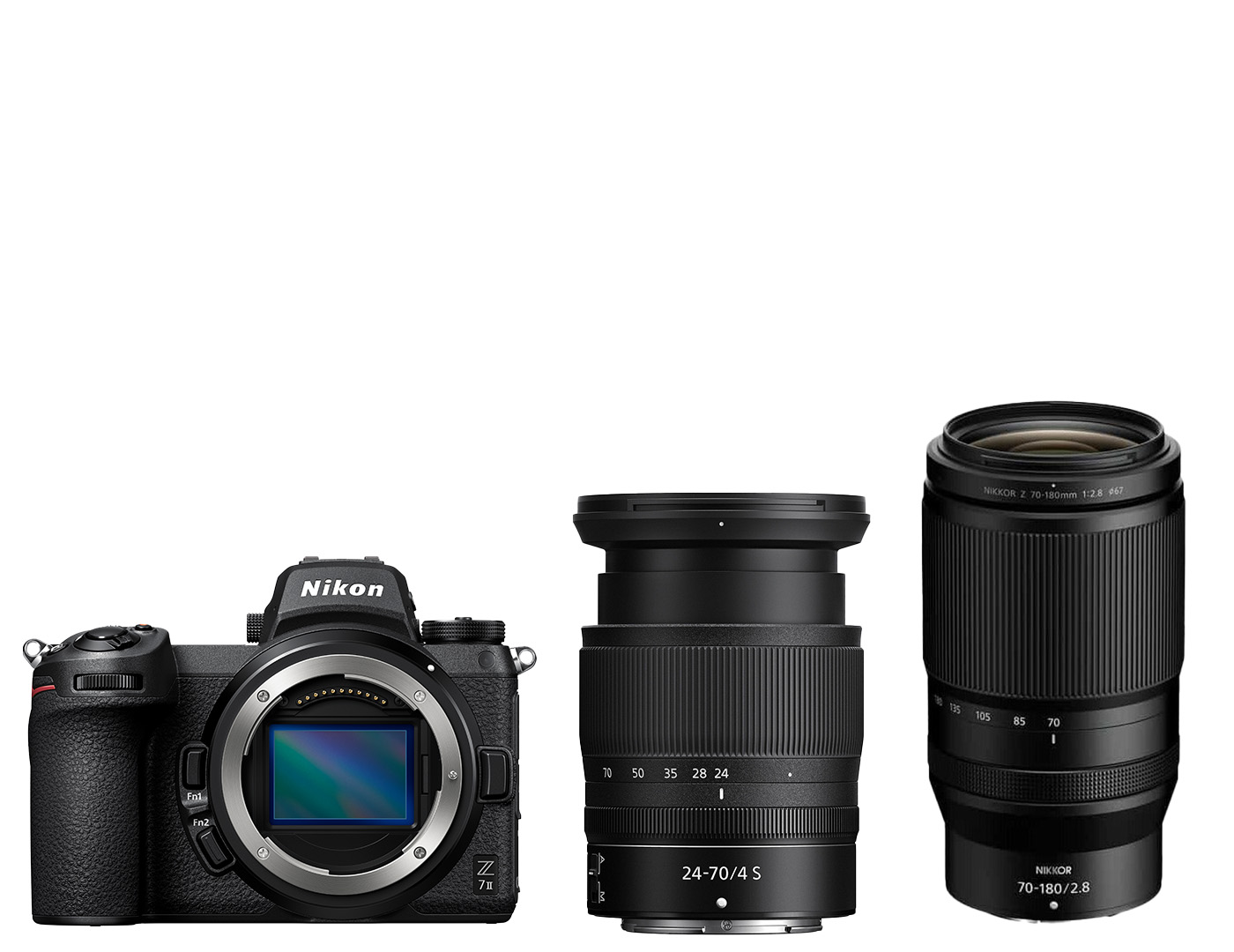 Nikon Z7II Lens Kit (w/24-70 f4 S)+NIKKOR Z 70-180mm f/2.8