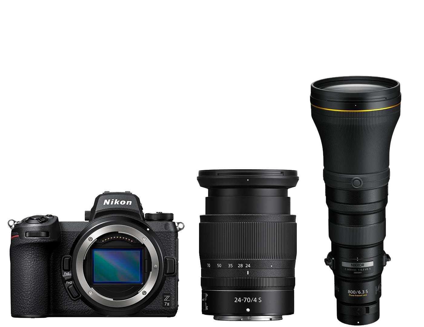 Nikon Z7II Lens Kit (w/24-70 f4 S)+NIKKOR Z 800mm f/6.3 VR S