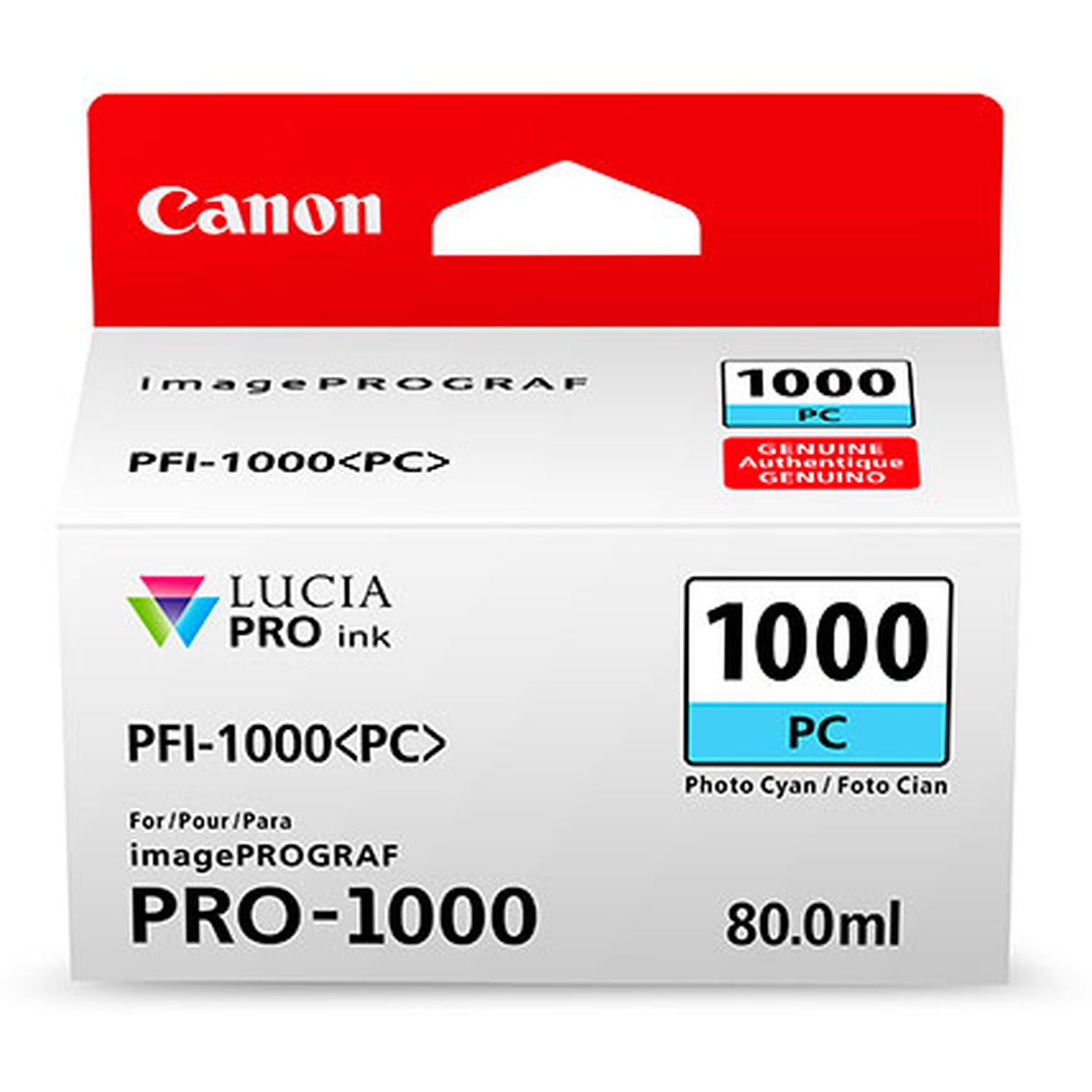 Canon PFI-1000 PC photo cyaan