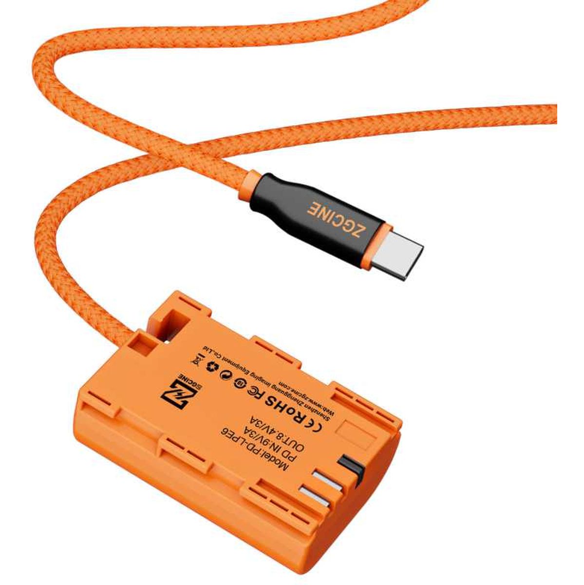 Zgcine USB-C To LPE6 Dummy Battery Cable (PD-LPE6)