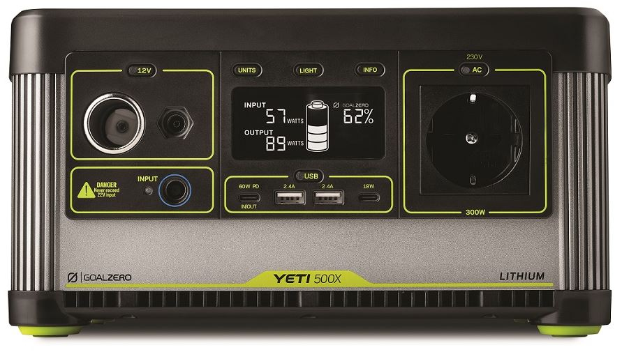 Goal Zero Yeti 500X Euro Type C Plug powerstation