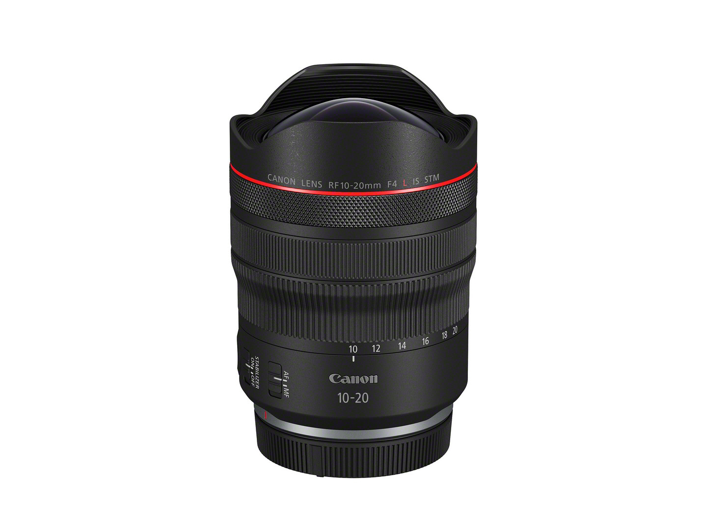 Canon RF 10-20mm F4 L IS STM MILC Groothoekzoomlens Zwart