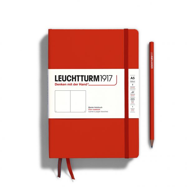 Leuchtturm Fox Red, Medium (A5), 251 p., plain afbeelding