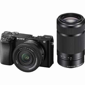 Sony A6100 + 16-50 + telelens 55-210