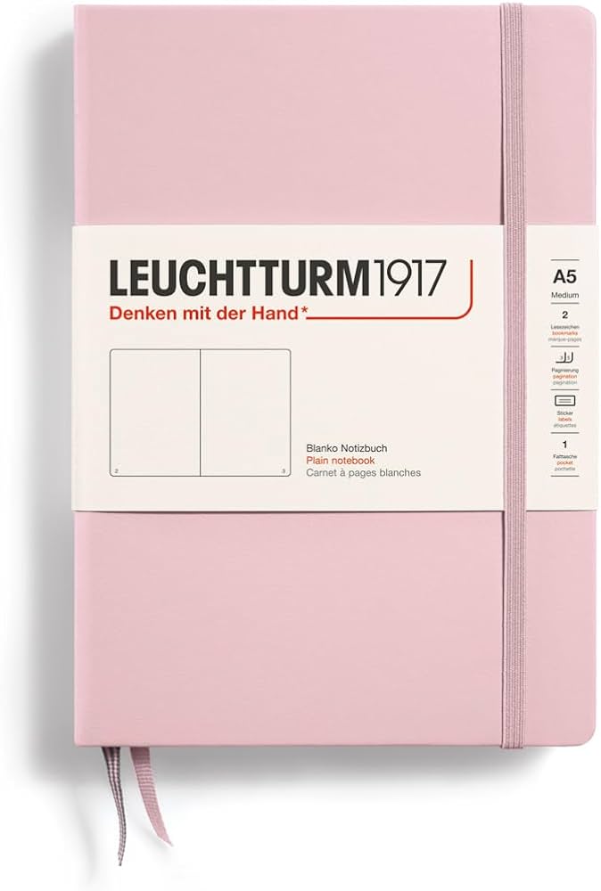 Leuchtturm Powder, Medium (A5), 251 p., plain