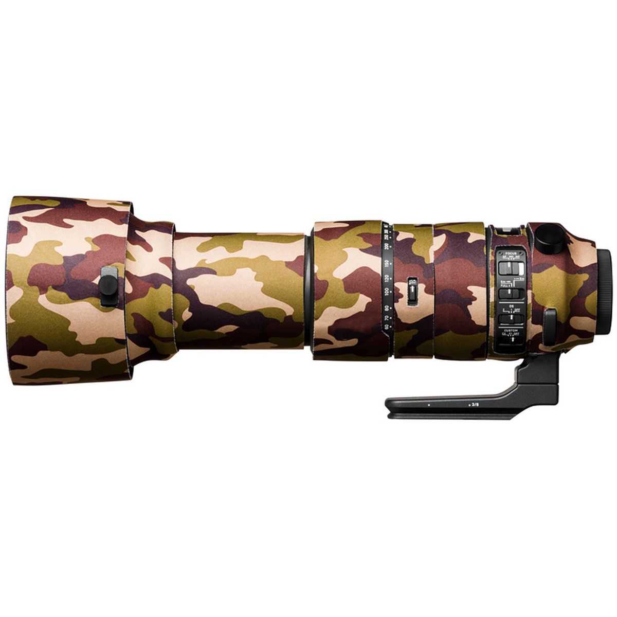 easyCover Lens Oak for Sigma 60-600mm f/4.5-6.3 DG OS HSM | S Brown Camouflage