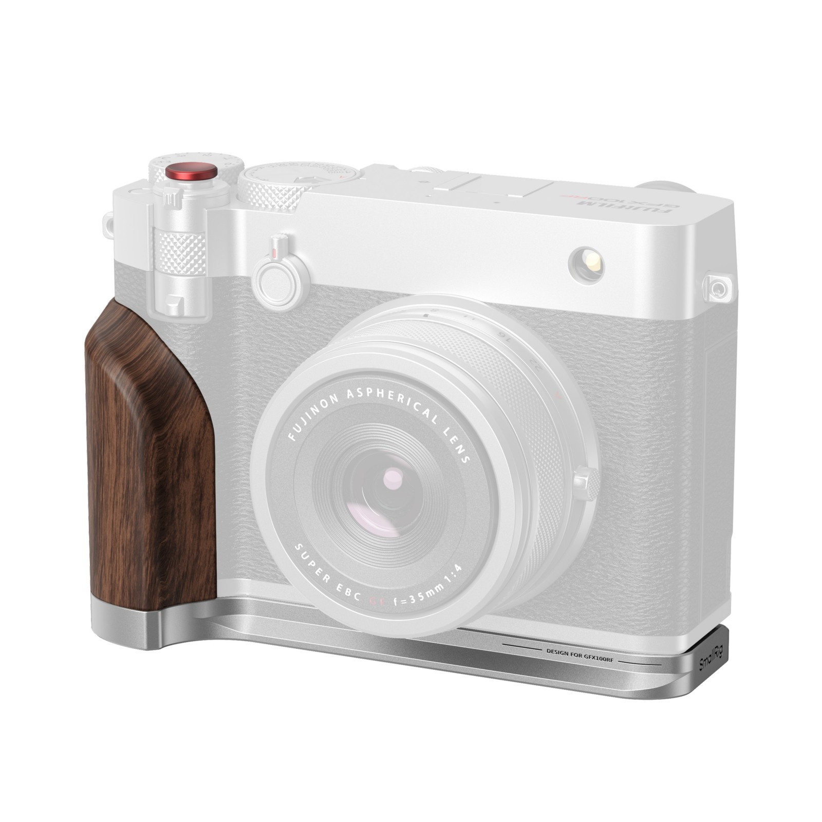 Smallrig 5265 L-Shape Mount Plate w/ Wooden Handle For Fujifilm GFX100RF