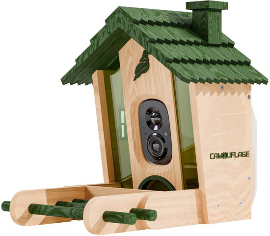 Camouflage EZ Birdspot Bird Feeder w/ Built-In AI Camera