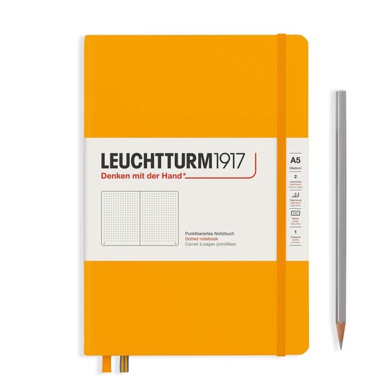 Leuchtturm Rising Sun, Medium (A5), 251 p., dotted