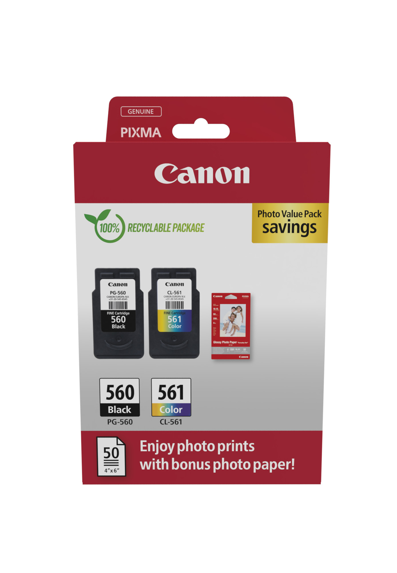 Canon CRG PG-560/CL-561Photo Value Pack