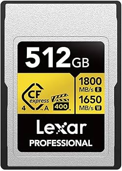 Lexar CFexpress Pro Type A Gold 4.0 Series 512GB R1800/W1...