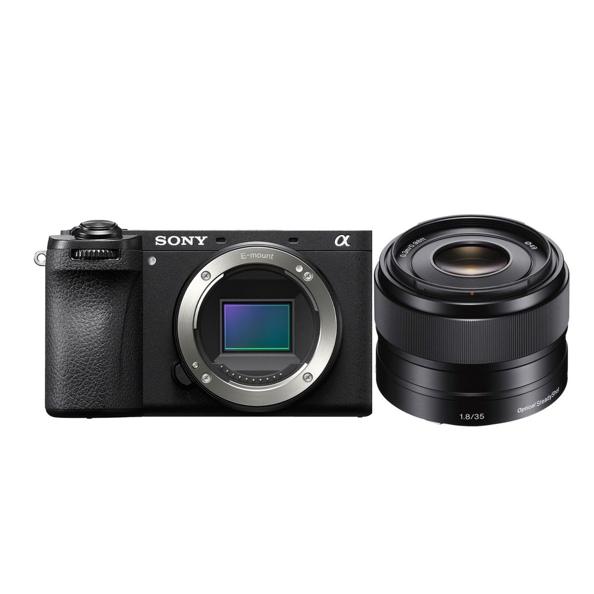 Sony A6700 body Zwart + Sony SEL 35mm/F1.8 OSS NEX