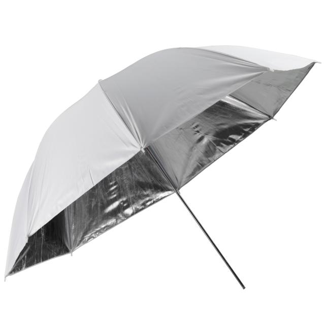 Visico Paraplu Wit/zilver 90cm