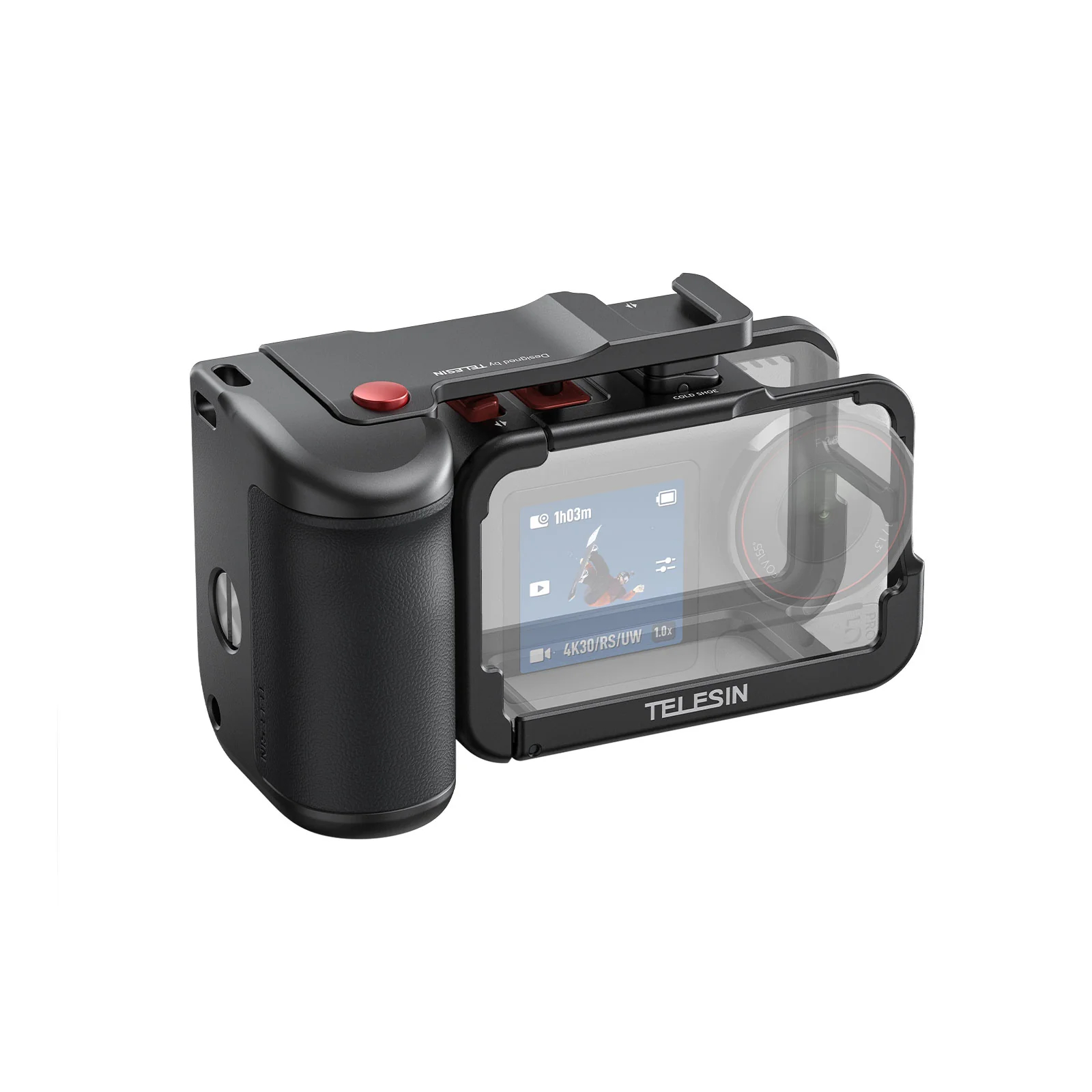 Telesin Street Photography Grip + Cage DJI Osmo Action 3/4/5