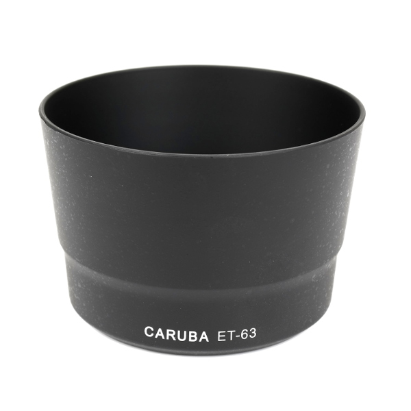 Caruba ET-63 zonnekap Zwart EF-S 55-250 F4.0-5.6 IS STM