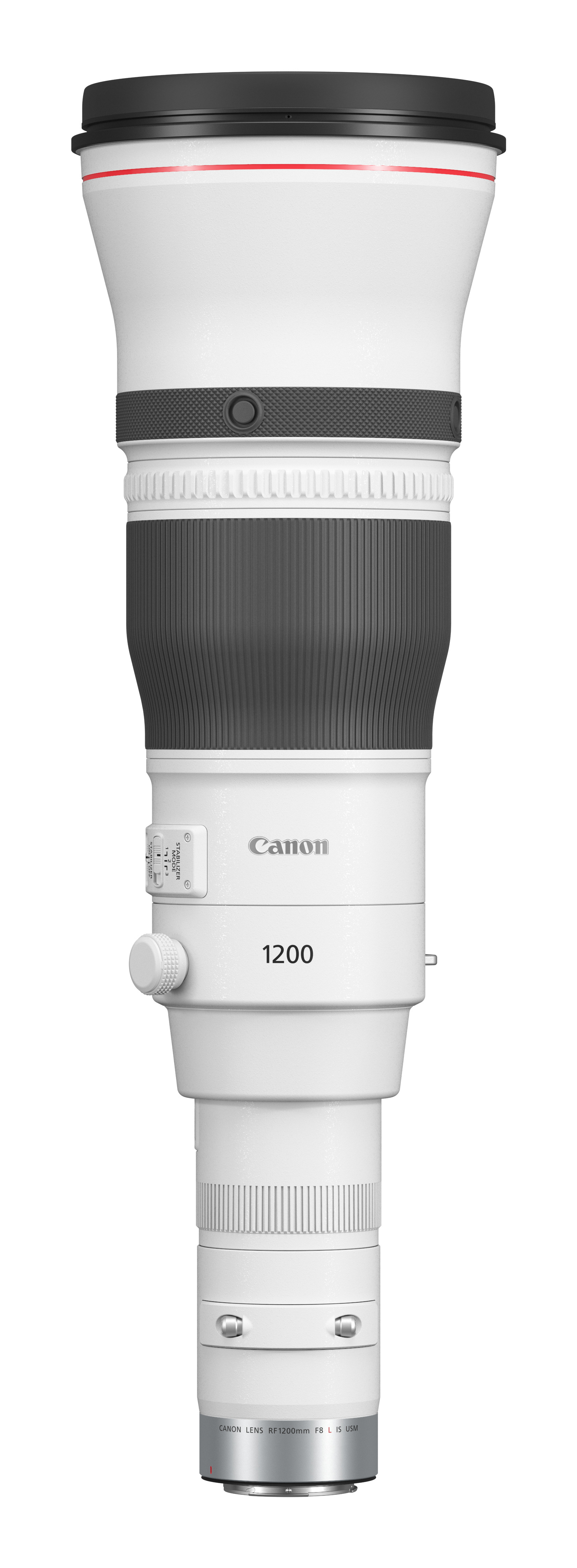 Canon RF 1200mm F8 L IS USM EU26 MILC Super telelens Zwart, Wit