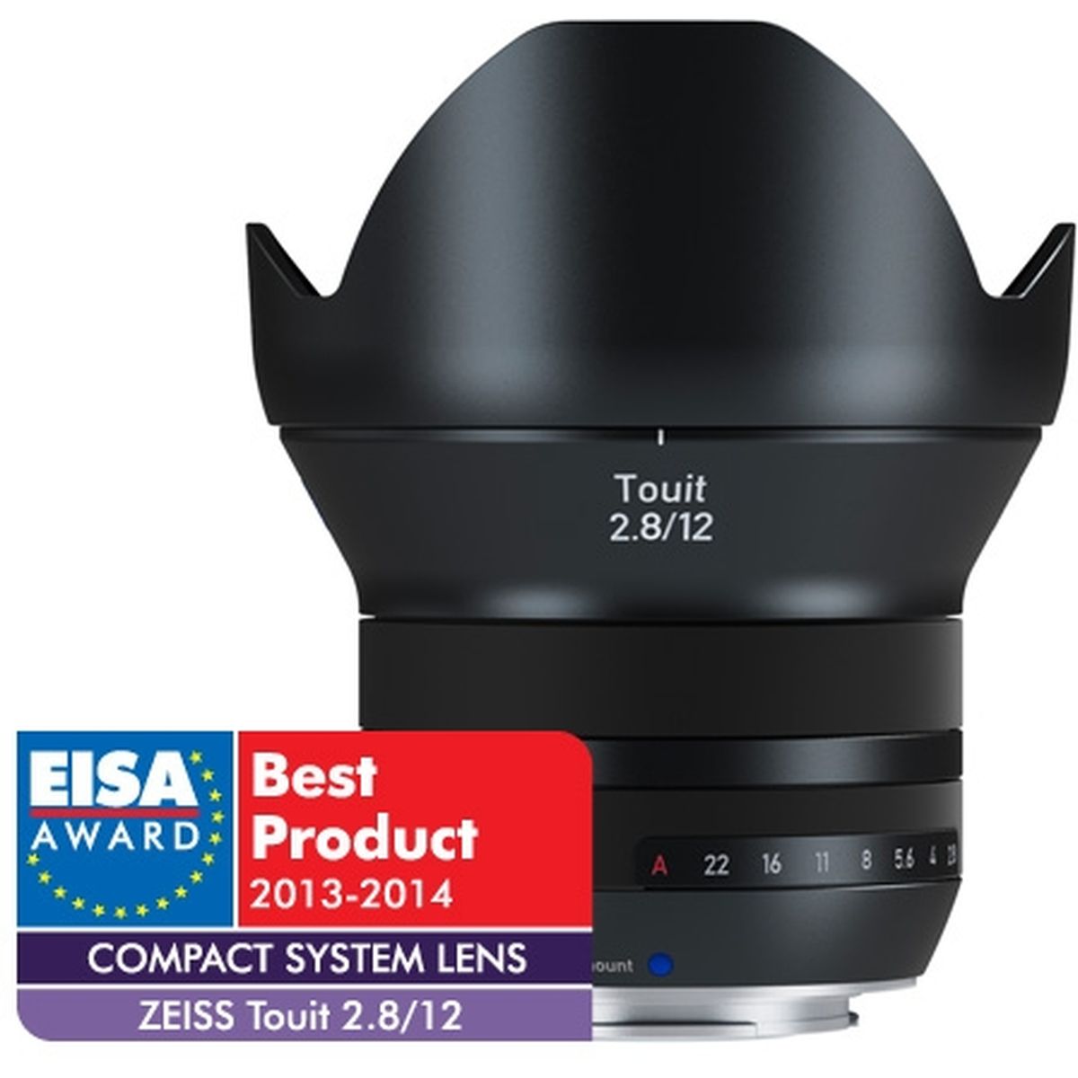 Zeiss Carl Touit 2.8/12 SLR Super-groothoeklens Zwart X-Mount objectief