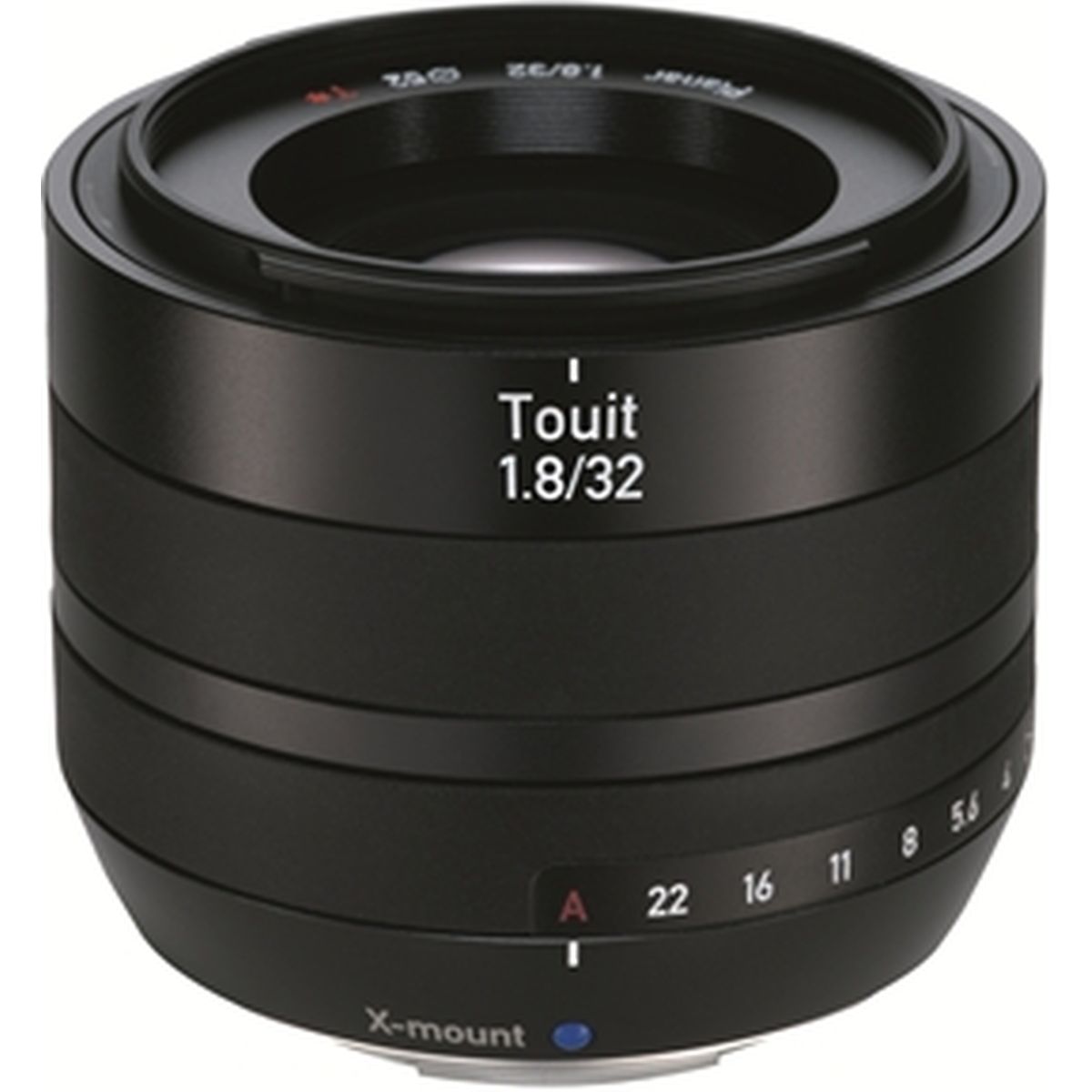 Zeiss Carl Touit 1.8/32 MILC Zwart X-Mount objectief