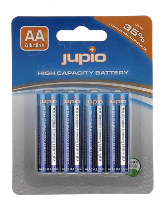 Jupio Alkaline Batteries AA LR6 4 pcs IC-10 OC-120