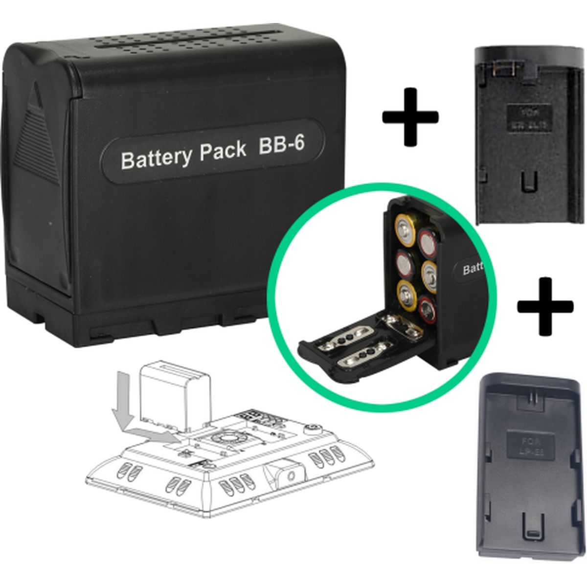 McoPlus Adapterset NPF voor LED