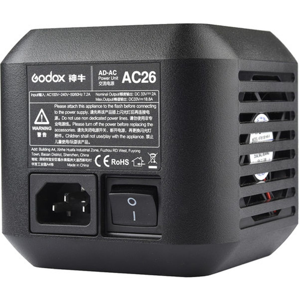 Godox AC26 Power Adapter voor AD600Pro II / AD800Pro
