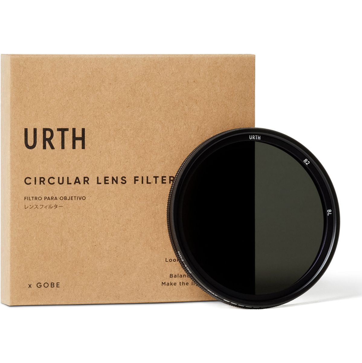 Urth 82mm ND2-400 (1-8.6 Stop) Variable ND Lens Filter afbeelding