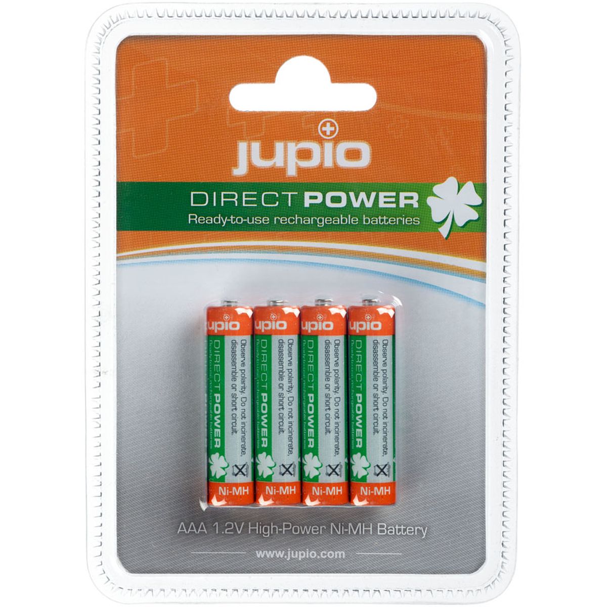Jupio Rechargeable Batteries AAA 850 mAh 4 pcs DIRECT POWER VPE-10