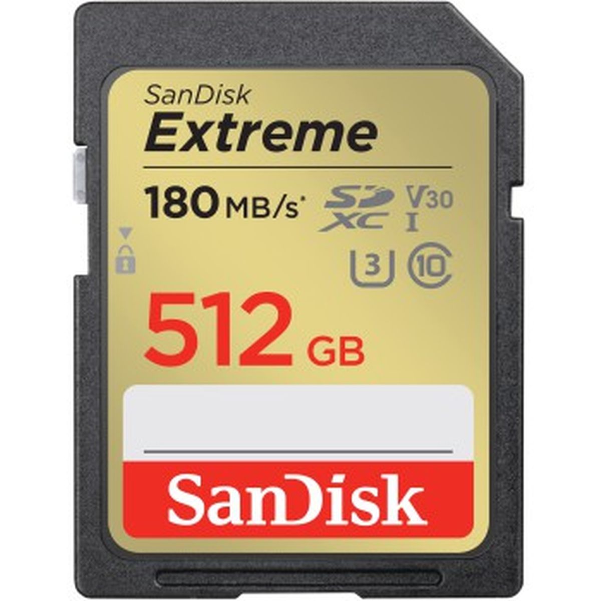Sandisk Extreme 512GB SDXC Memory Card UHS-I U3 V30 180MB/s