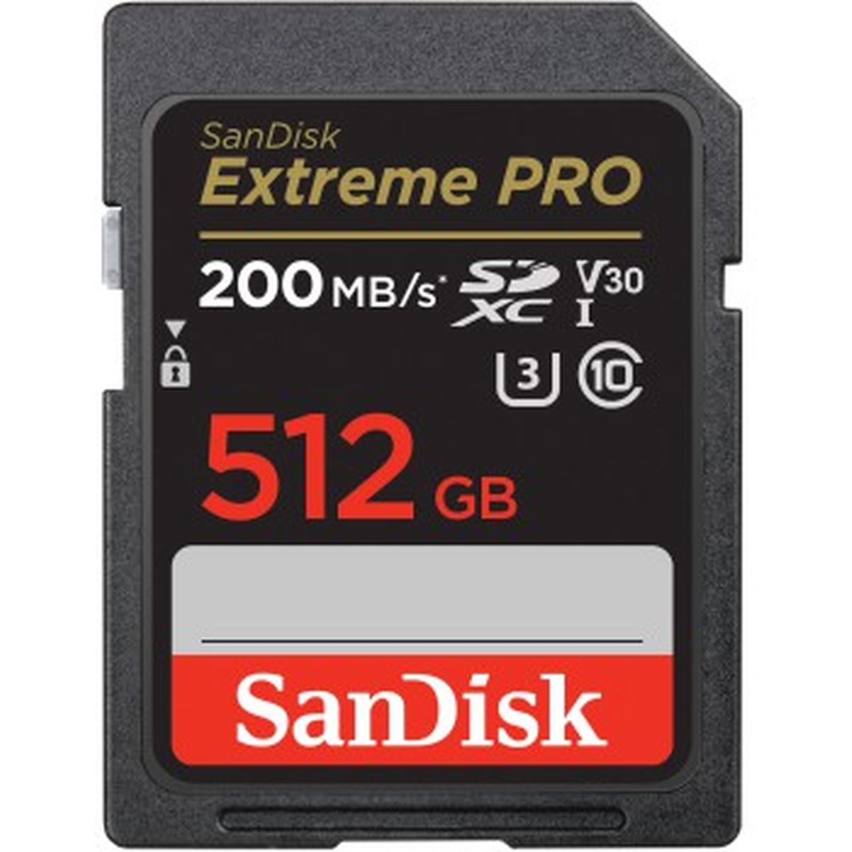 Sandisk Extreme Pro 512GB SDHC Memory Card UHS-I 200MB