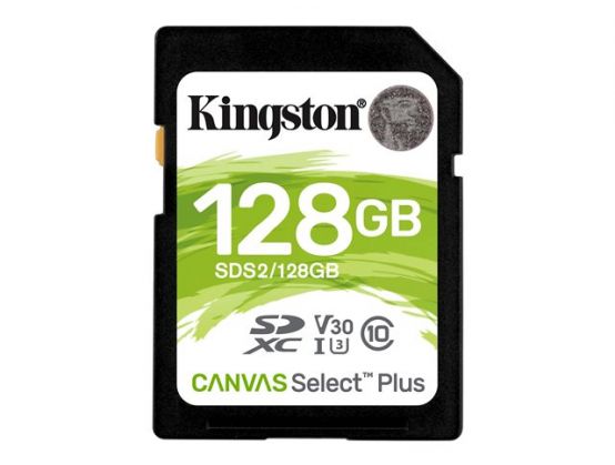 Kingston 128GB Video Class V30 UHS-I U3 Class10 SDXC UHS-I