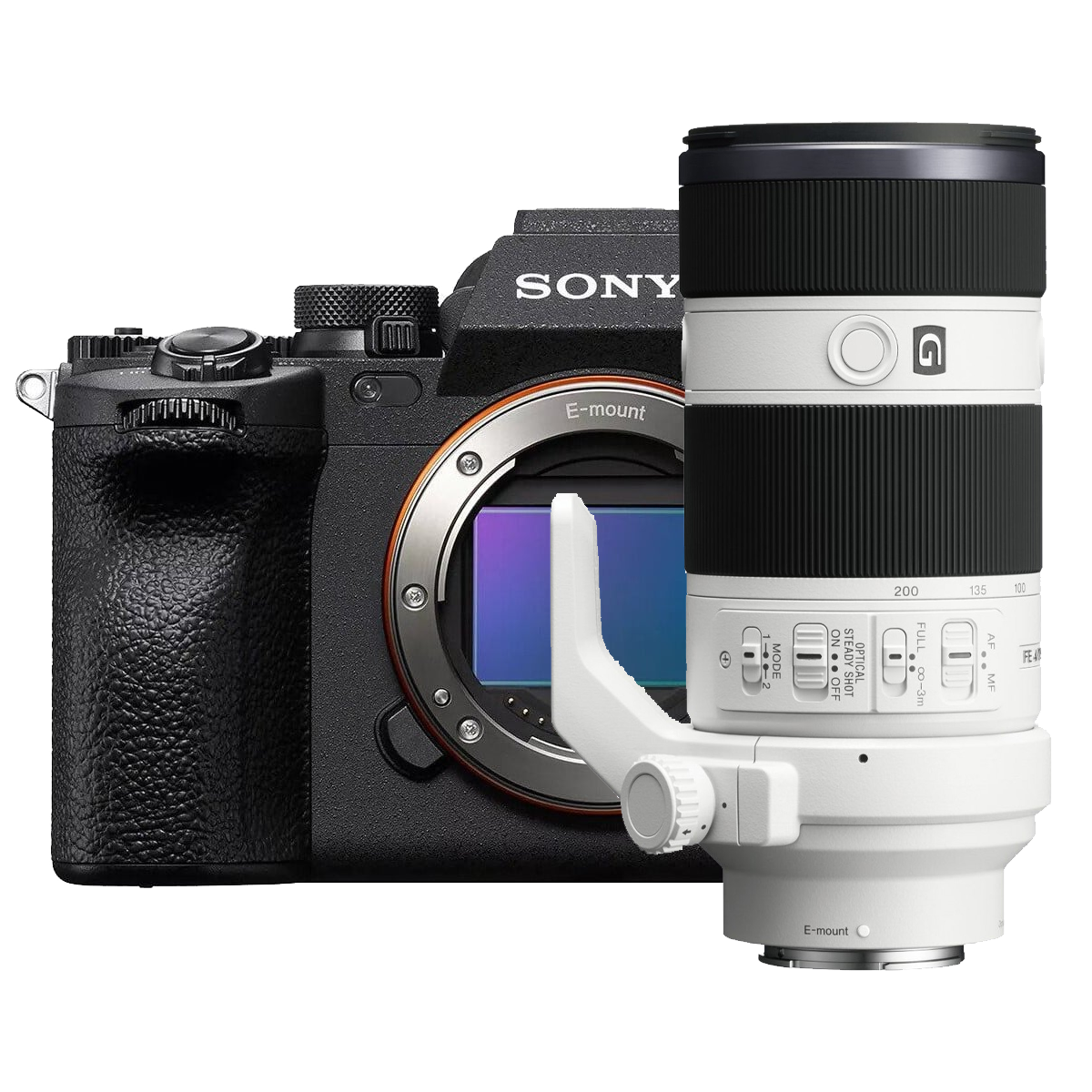Sony A7 Mark IV body Zwart +Sony FE 70-200mm F4 G OSS II | G Full-frame