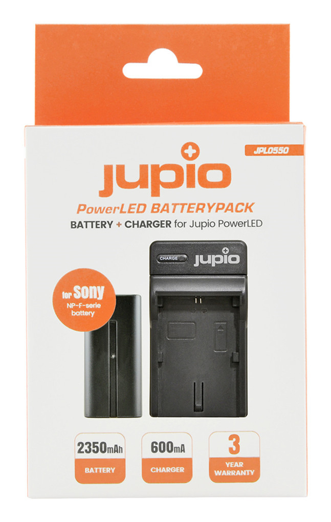 Jupio PowerLED Batterypack F550 + Charger (EU/UK)