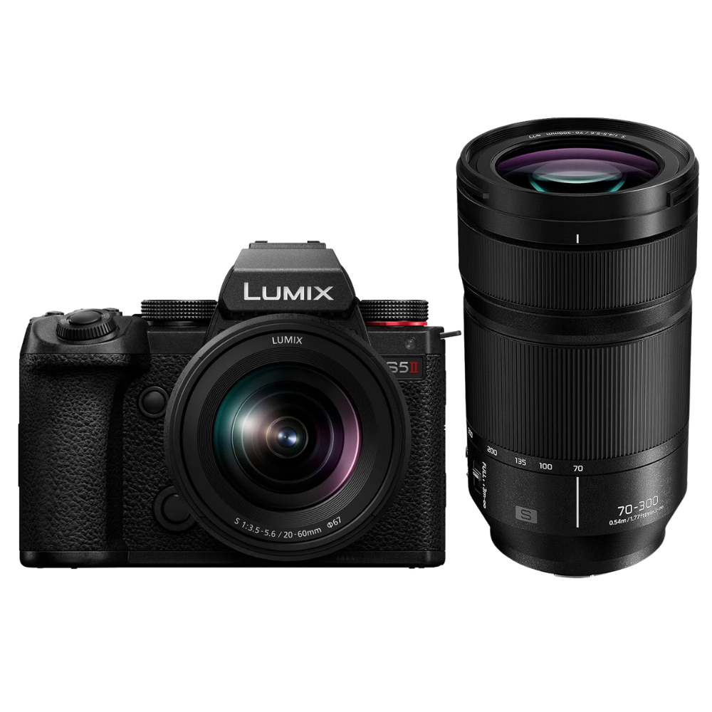 Panasonic Lumix S5II + 20-60mm f/3.5-5.6 + LUMIX S 70-300mm F4.5-5.6 MACRO O.I.S.